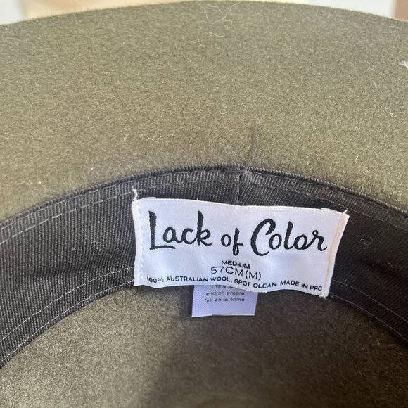 Lack of Color Forest Green Wool  hat